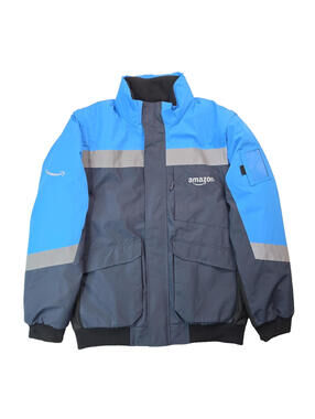Amazon Men's Blue and Gray Performance Jacket Almost brand new no rips or nothin
